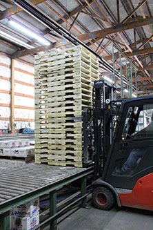 Pallets on Forklift